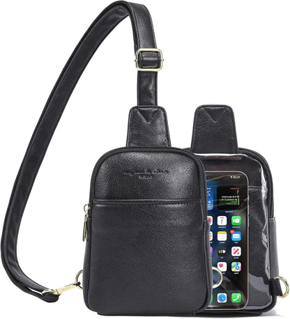 Travel Small Sling Bag for Women Anti Theft Crossbody Bags Phone Purse Cross Body Fanny Pack Over the Shoulder Bags(Black)