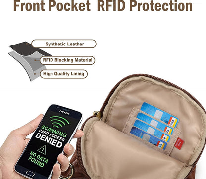 Travel Small Sling Bag for Women Anti Theft Crossbody Bags Phone Purse Cross Body Fanny Pack Over the Shoulder Bags(Black)