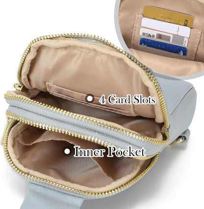 Travel Small Sling Bag for Women Anti Theft Crossbody Bags Phone Purse Cross Body Fanny Pack Over the Shoulder Bags(Black)