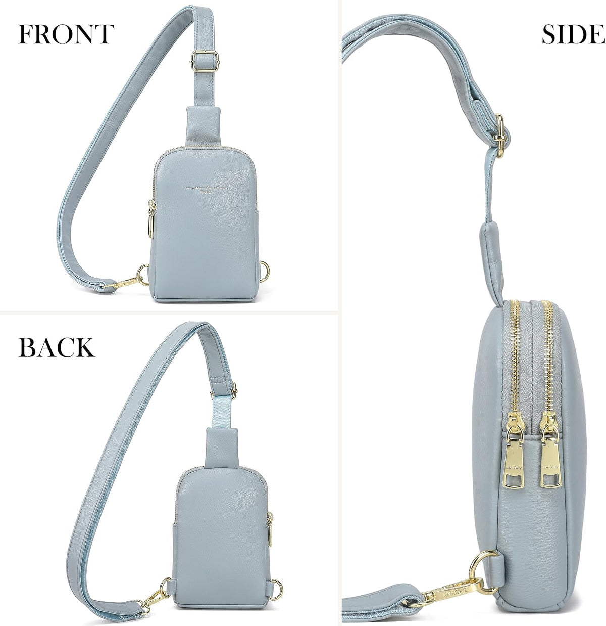 Travel Small Sling Bag for Women Anti Theft Crossbody Bags Phone Purse Cross Body Fanny Pack Over the Shoulder Bags(Black)