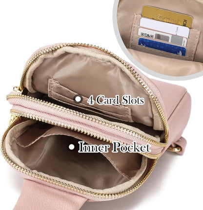 Travel Small Sling Bag for Women Anti Theft Crossbody Bags Phone Purse Cross Body Fanny Pack Over the Shoulder Bags(Black)