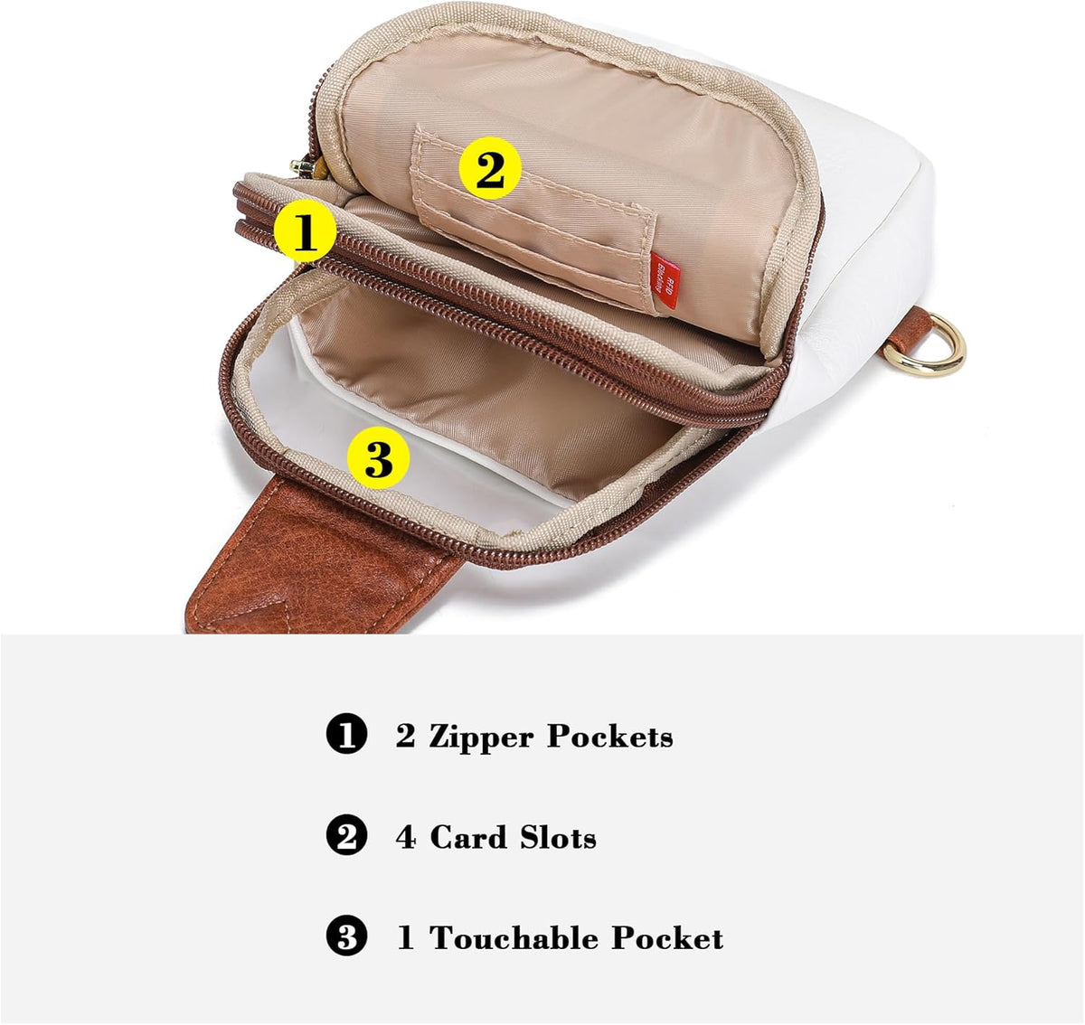 Travel Small Sling Bag for Women Anti Theft Crossbody Bags Phone Purse Cross Body Fanny Pack Over the Shoulder Bags(Black)
