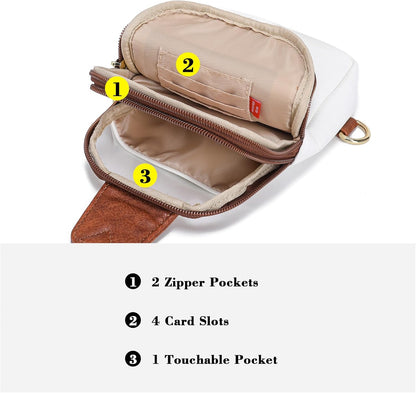 Travel Small Sling Bag for Women Anti Theft Crossbody Bags Phone Purse Cross Body Fanny Pack Over the Shoulder Bags(Black)