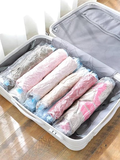 9 Pack Compression Bags for Travel, 3 Size Space Saver Bags(No Pump Needed), Vacuum Seal Storage Bags for Clothes, 20x14”, 20x16”, 24x16”