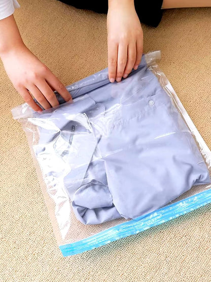 9 Pack Compression Bags for Travel, 3 Size Space Saver Bags(No Pump Needed), Vacuum Seal Storage Bags for Clothes, 20x14”, 20x16”, 24x16”