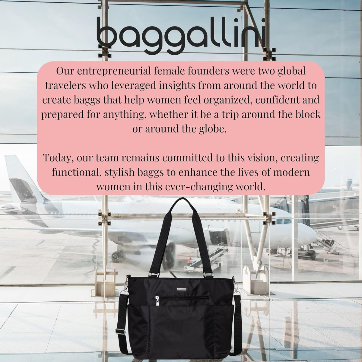 Essential Laptop Tote - Work Tote Bag with Laptop Sleeve - Lightweight Travel Crossbody Shoulder Bag for Women