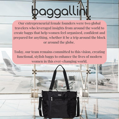 Essential Laptop Tote - Work Tote Bag with Laptop Sleeve - Lightweight Travel Crossbody Shoulder Bag for Women