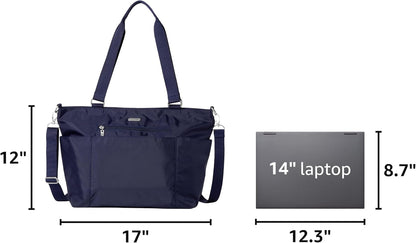 Essential Laptop Tote - Work Tote Bag with Laptop Sleeve - Lightweight Travel Crossbody Shoulder Bag for Women