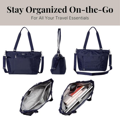 Essential Laptop Tote - Work Tote Bag with Laptop Sleeve - Lightweight Travel Crossbody Shoulder Bag for Women