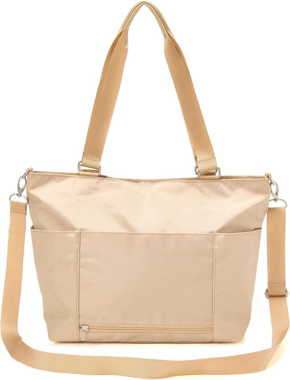 Essential Laptop Tote - Work Tote Bag with Laptop Sleeve - Lightweight Travel Crossbody Shoulder Bag for Women
