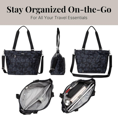 Essential Laptop Tote - Work Tote Bag with Laptop Sleeve - Lightweight Travel Crossbody Shoulder Bag for Women