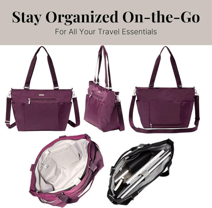 Essential Laptop Tote - Work Tote Bag with Laptop Sleeve - Lightweight Travel Crossbody Shoulder Bag for Women