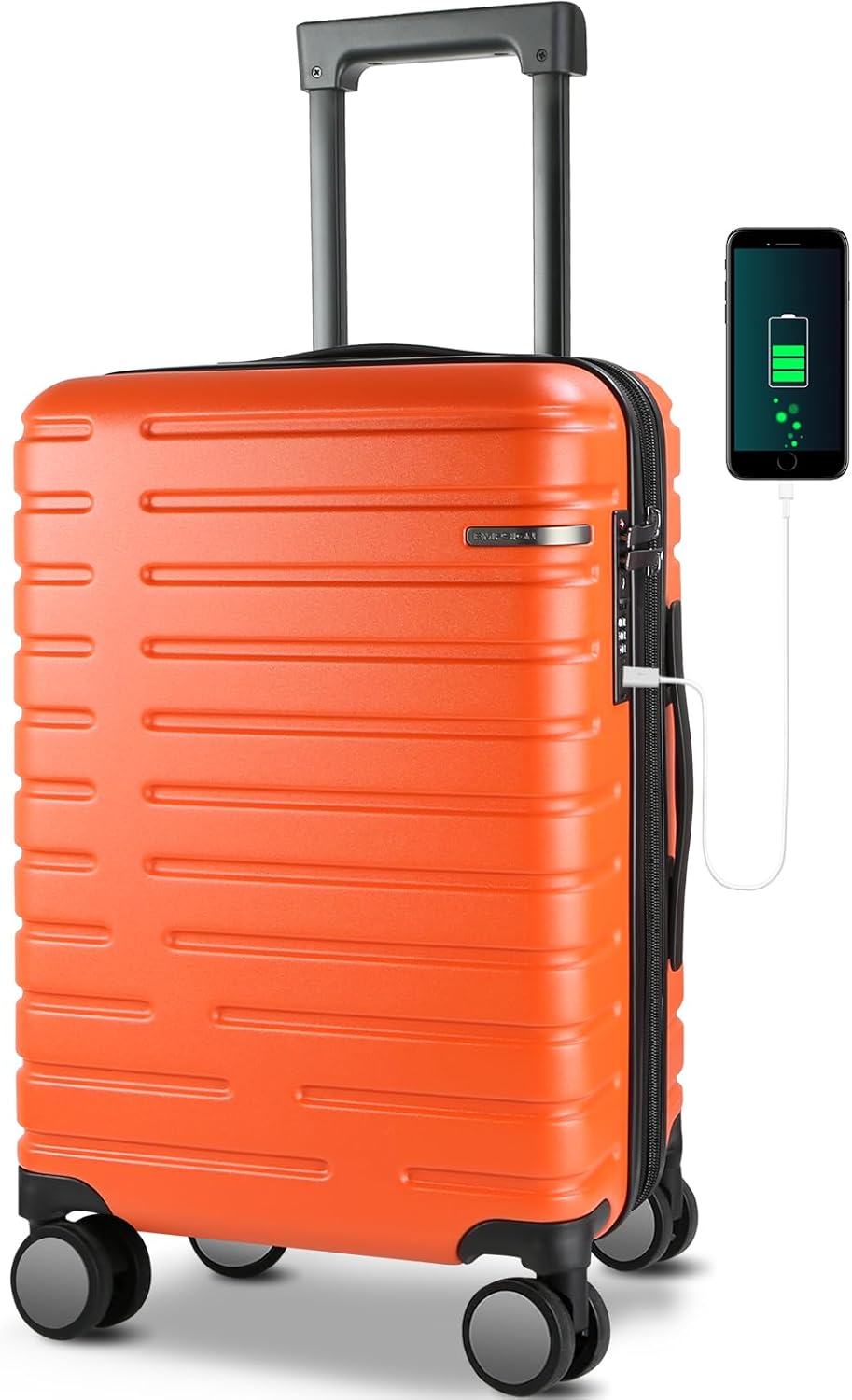 Carry On Luggage with Spinner Wheels, Hard Shell Carry-On Expandable Suitcase 21x14x9 Airline Approved & Built-in TSA Lock, Durable Travel Rolling Suitcase, Carry-On 20-Inch, Lake Blue