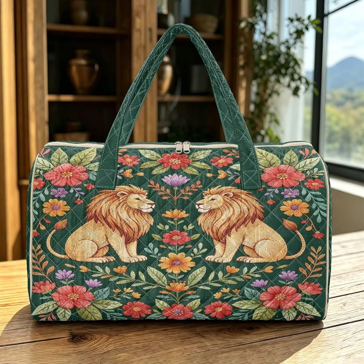 Black Cat Quilted Tote Bag Duffle Bags For Women Travel Quilt Sling Shoulder Bag Large Overnight Hobo Handbag for Work Gym Sport