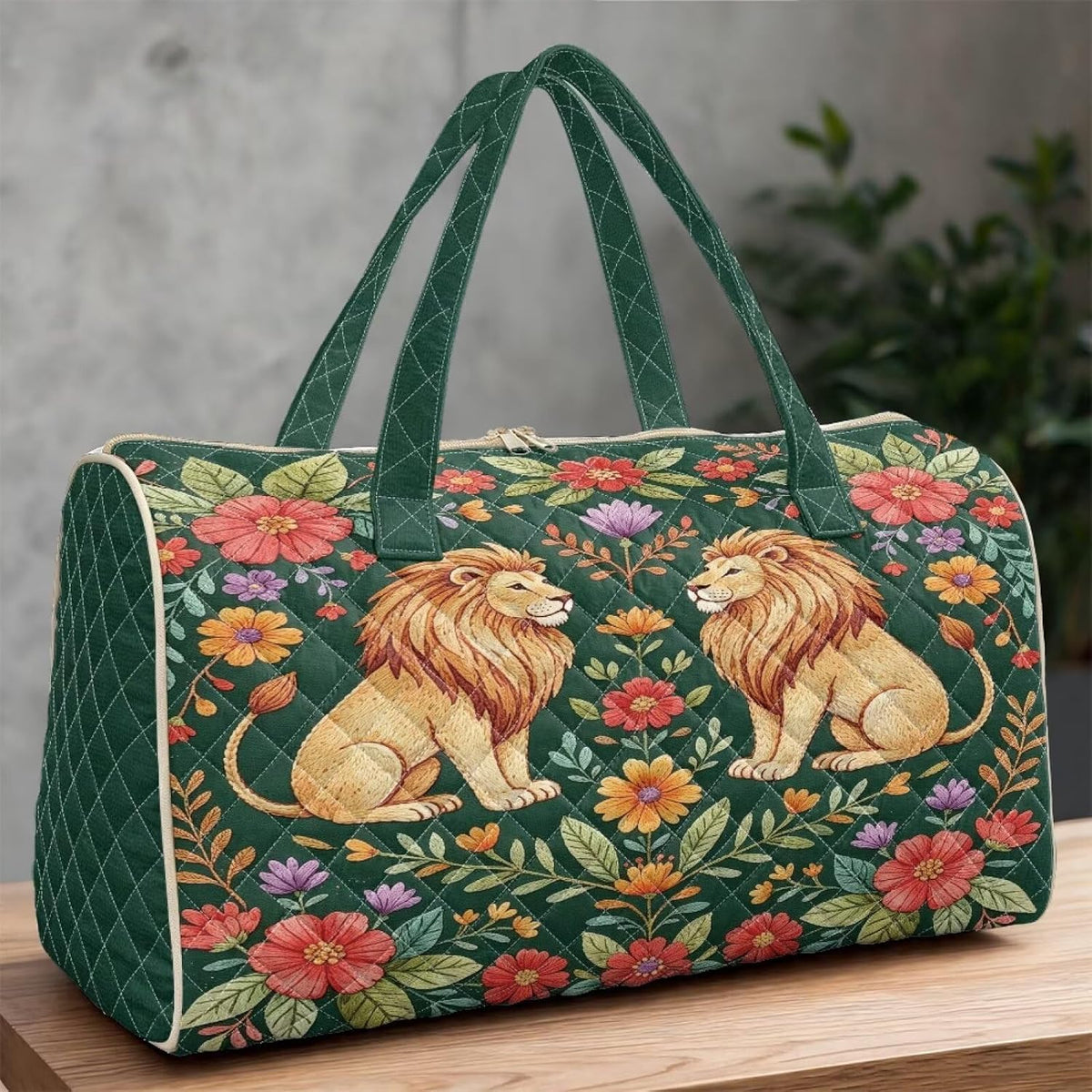 Black Cat Quilted Tote Bag Duffle Bags For Women Travel Quilt Sling Shoulder Bag Large Overnight Hobo Handbag for Work Gym Sport