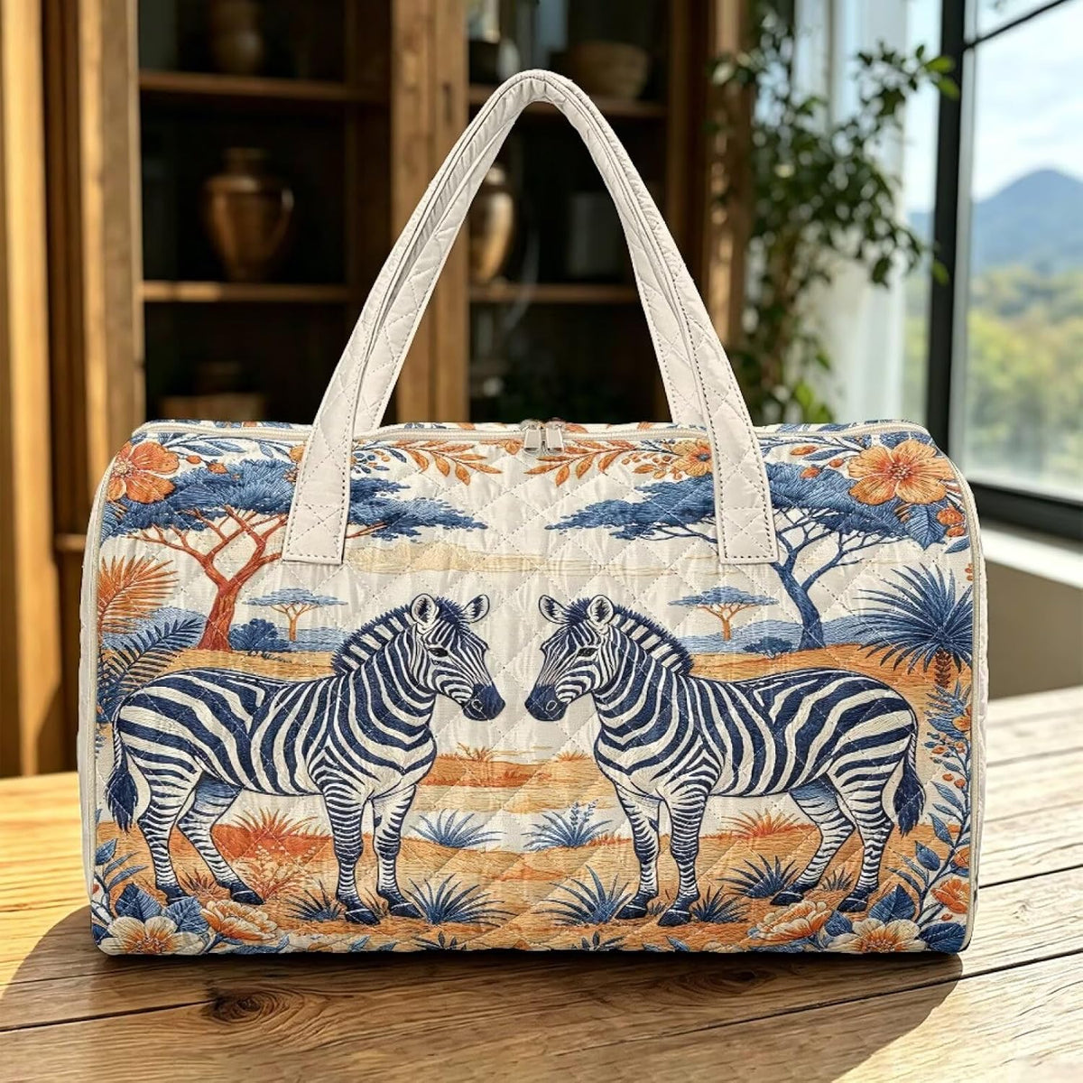 Black Cat Quilted Tote Bag Duffle Bags For Women Travel Quilt Sling Shoulder Bag Large Overnight Hobo Handbag for Work Gym Sport