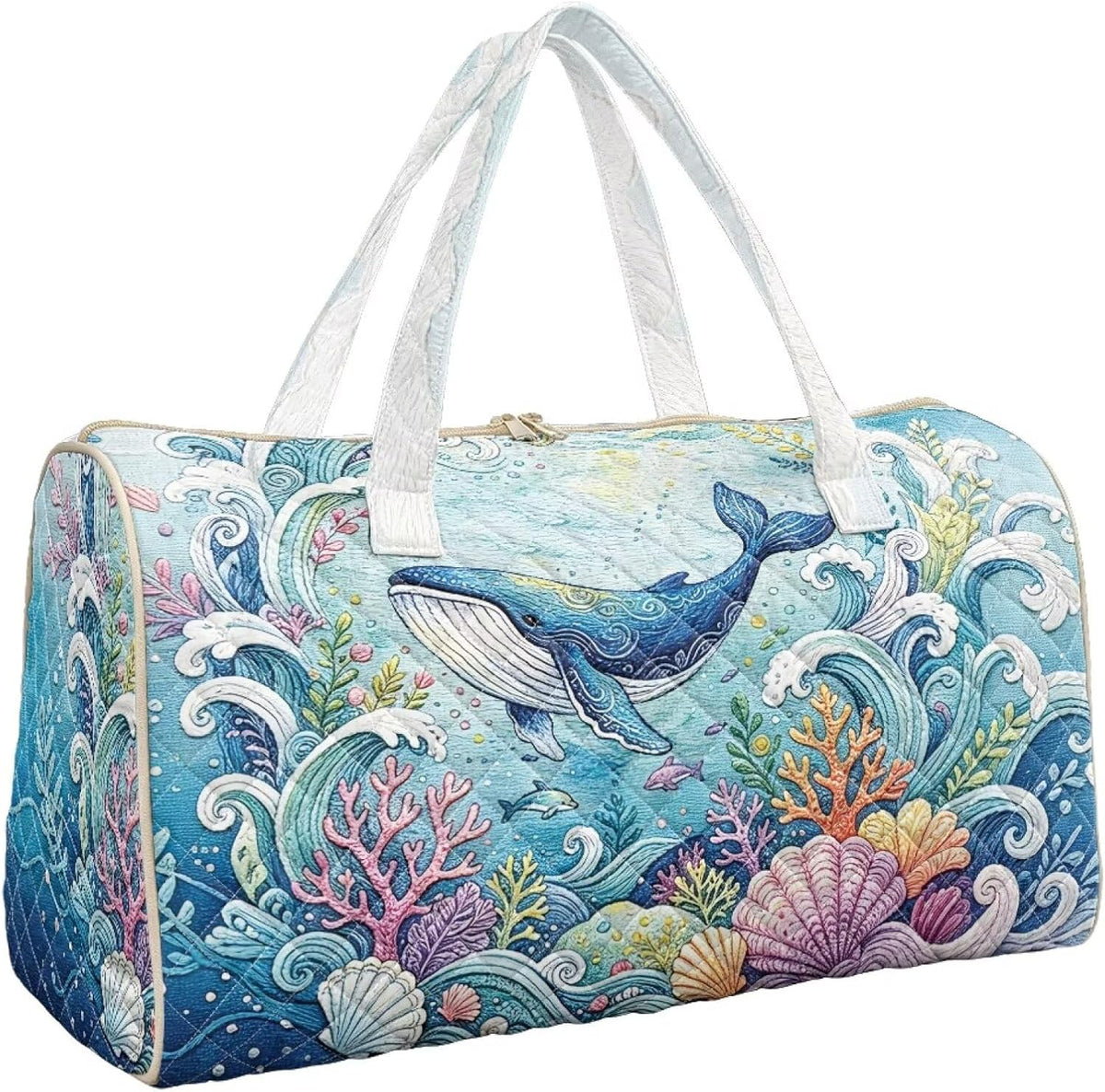 Black Cat Quilted Tote Bag Duffle Bags For Women Travel Quilt Sling Shoulder Bag Large Overnight Hobo Handbag for Work Gym Sport