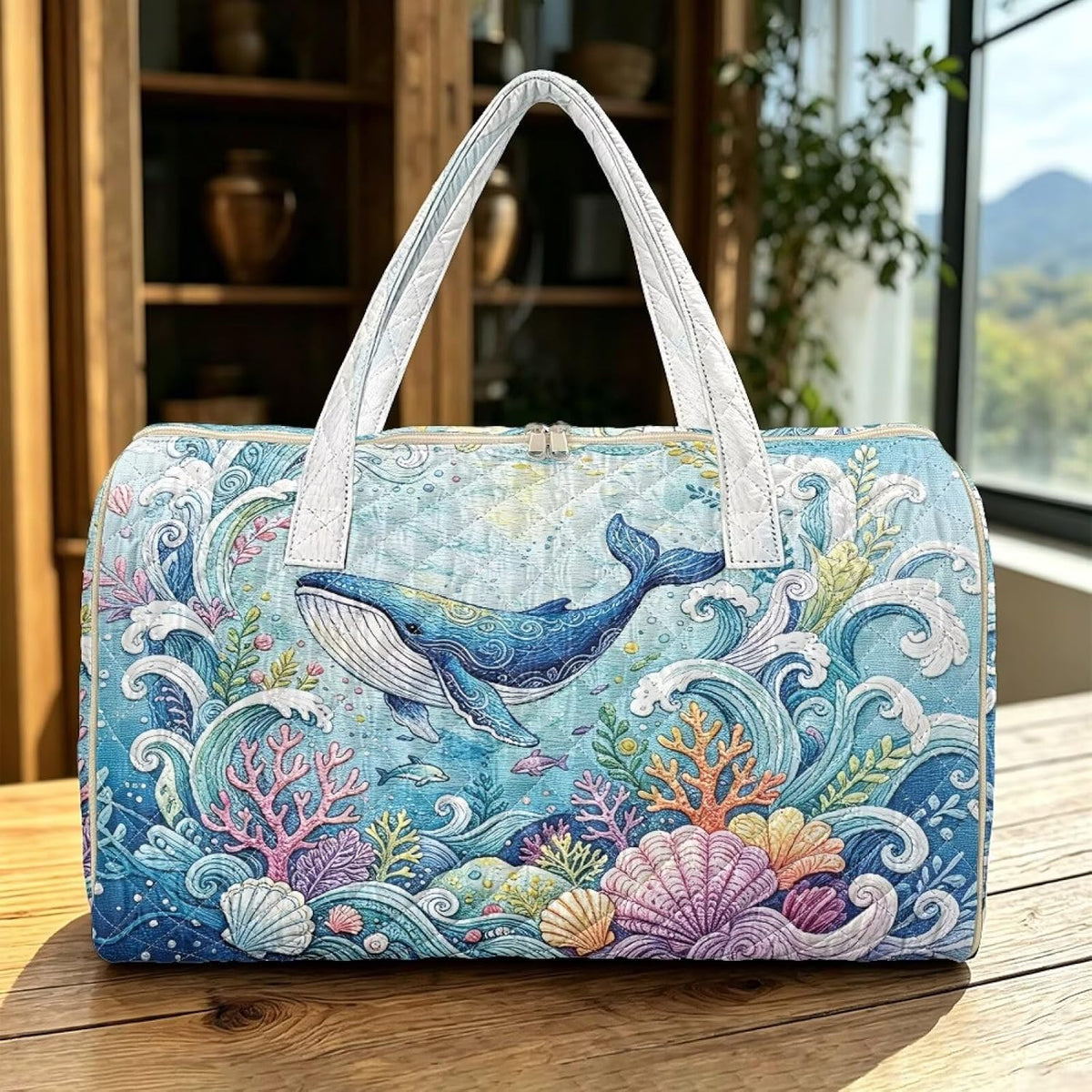 Black Cat Quilted Tote Bag Duffle Bags For Women Travel Quilt Sling Shoulder Bag Large Overnight Hobo Handbag for Work Gym Sport