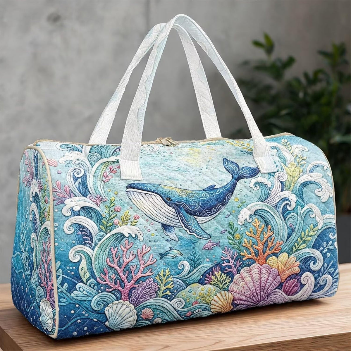 Black Cat Quilted Tote Bag Duffle Bags For Women Travel Quilt Sling Shoulder Bag Large Overnight Hobo Handbag for Work Gym Sport