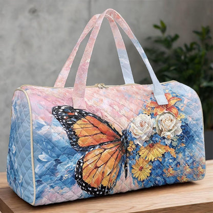 Black Cat Quilted Tote Bag Duffle Bags For Women Travel Quilt Sling Shoulder Bag Large Overnight Hobo Handbag for Work Gym Sport