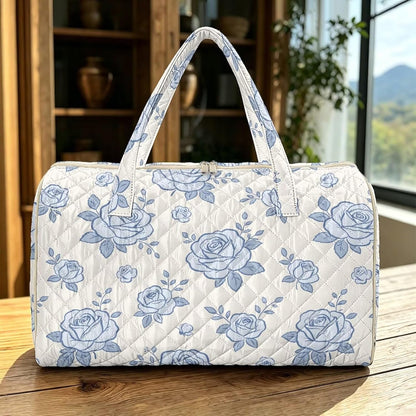 Black Cat Quilted Tote Bag Duffle Bags For Women Travel Quilt Sling Shoulder Bag Large Overnight Hobo Handbag for Work Gym Sport