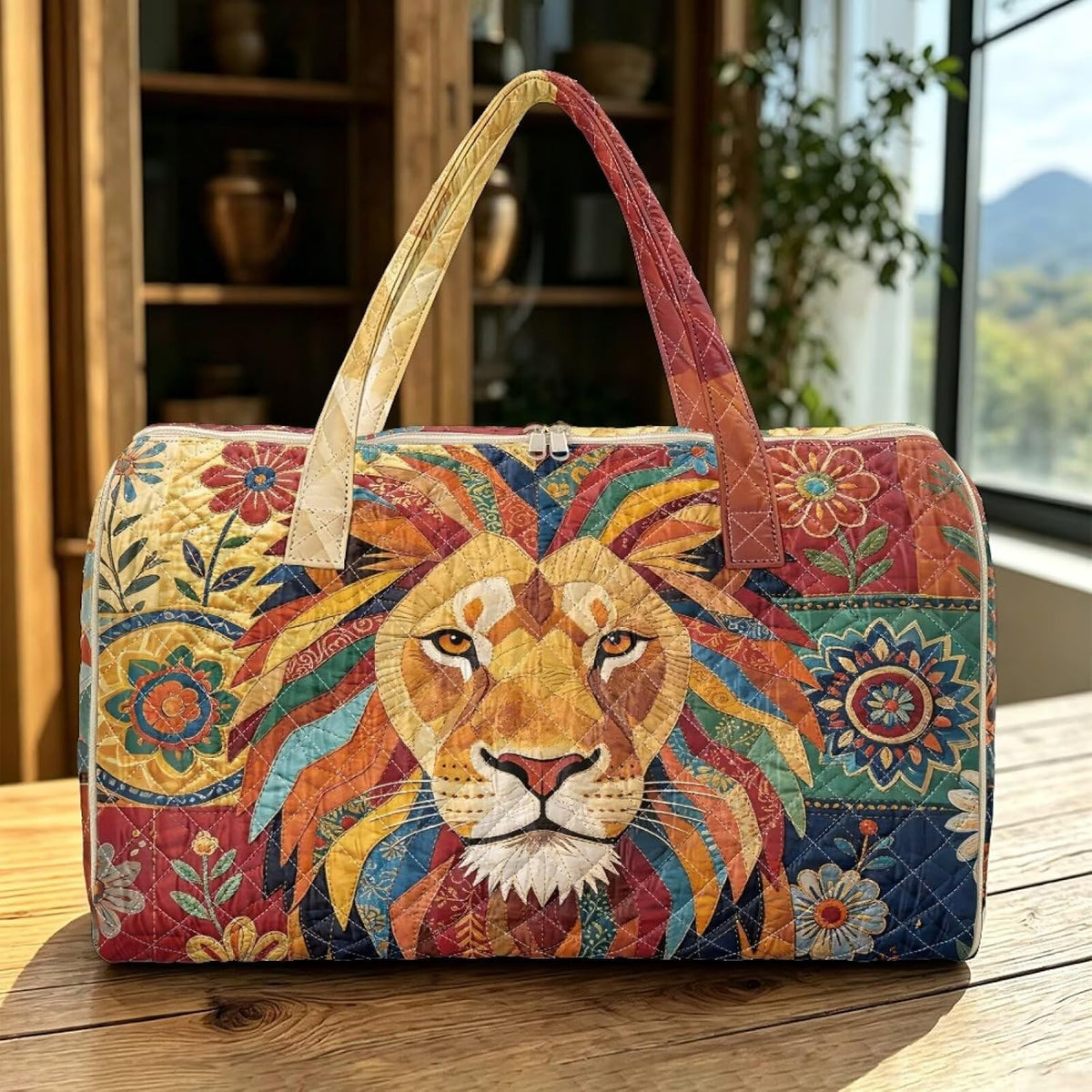 Black Cat Quilted Tote Bag Duffle Bags For Women Travel Quilt Sling Shoulder Bag Large Overnight Hobo Handbag for Work Gym Sport