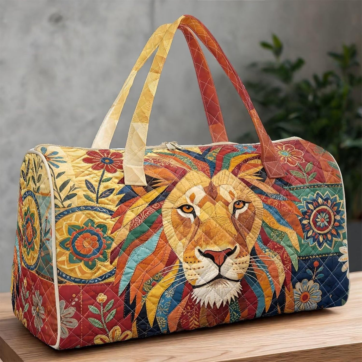 Black Cat Quilted Tote Bag Duffle Bags For Women Travel Quilt Sling Shoulder Bag Large Overnight Hobo Handbag for Work Gym Sport