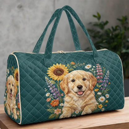 Black Cat Quilted Tote Bag Duffle Bags For Women Travel Quilt Sling Shoulder Bag Large Overnight Hobo Handbag for Work Gym Sport