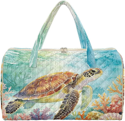 Black Cat Quilted Tote Bag Duffle Bags For Women Travel Quilt Sling Shoulder Bag Large Overnight Hobo Handbag for Work Gym Sport