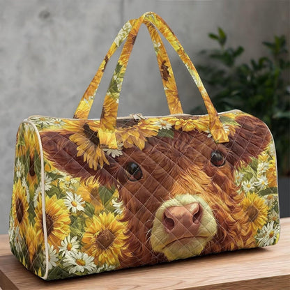 Black Cat Quilted Tote Bag Duffle Bags For Women Travel Quilt Sling Shoulder Bag Large Overnight Hobo Handbag for Work Gym Sport