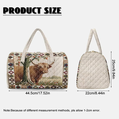 Black Cat Quilted Tote Bag Duffle Bags For Women Travel Quilt Sling Shoulder Bag Large Overnight Hobo Handbag for Work Gym Sport