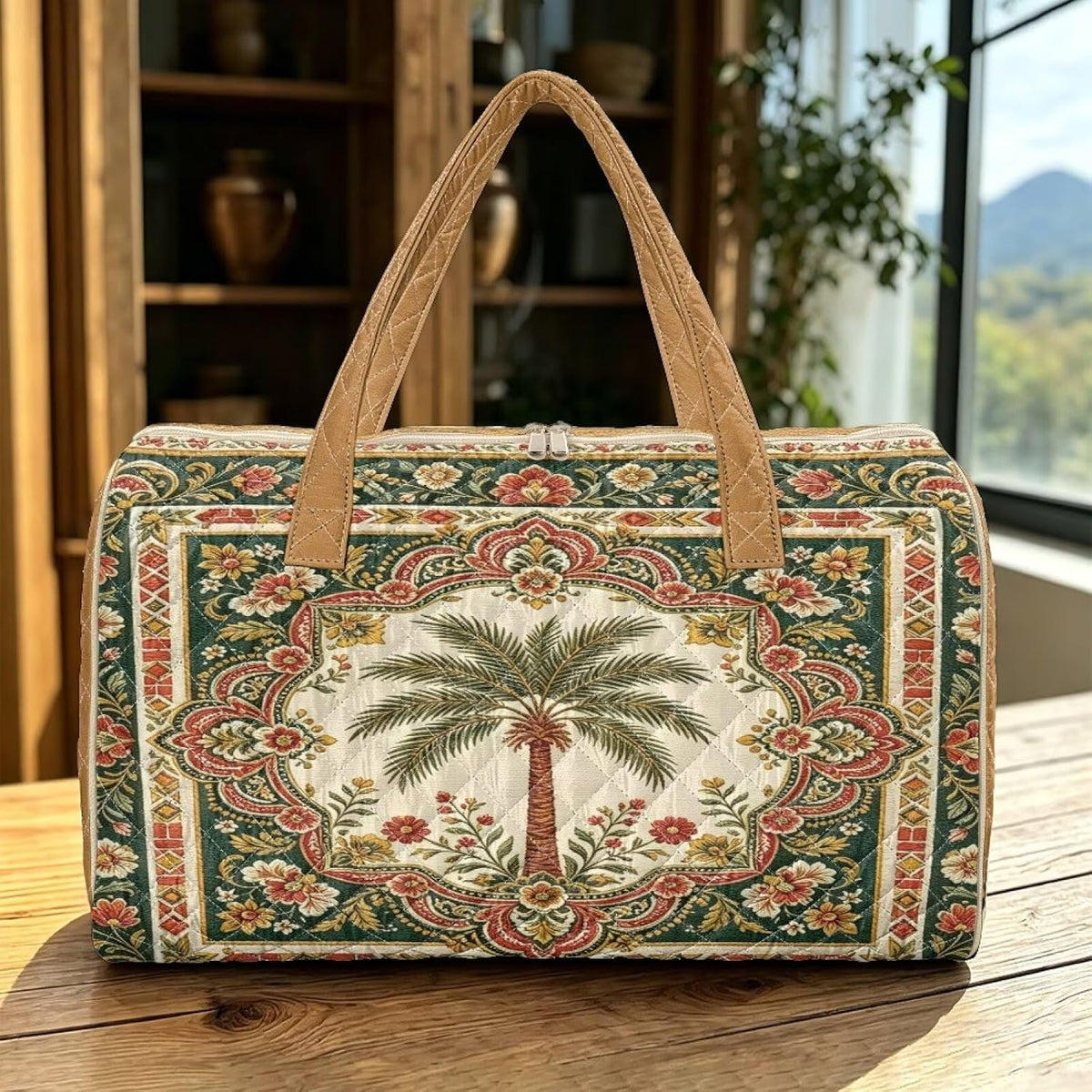 Black Cat Quilted Tote Bag Duffle Bags For Women Travel Quilt Sling Shoulder Bag Large Overnight Hobo Handbag for Work Gym Sport