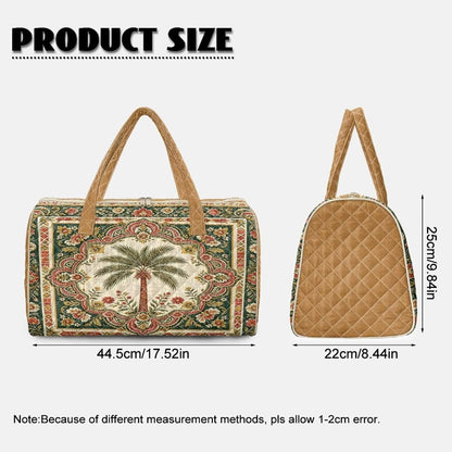 Black Cat Quilted Tote Bag Duffle Bags For Women Travel Quilt Sling Shoulder Bag Large Overnight Hobo Handbag for Work Gym Sport