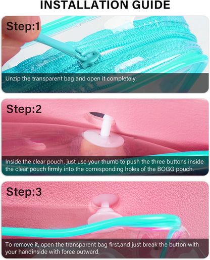 4 Pack Clear Toiletry Bag, Portable Travel Makeup Pouch with Zipper, TSA Approved Organizer, PVC Cosmetic for Airport Airline Compliant (Black, Pack of 4)