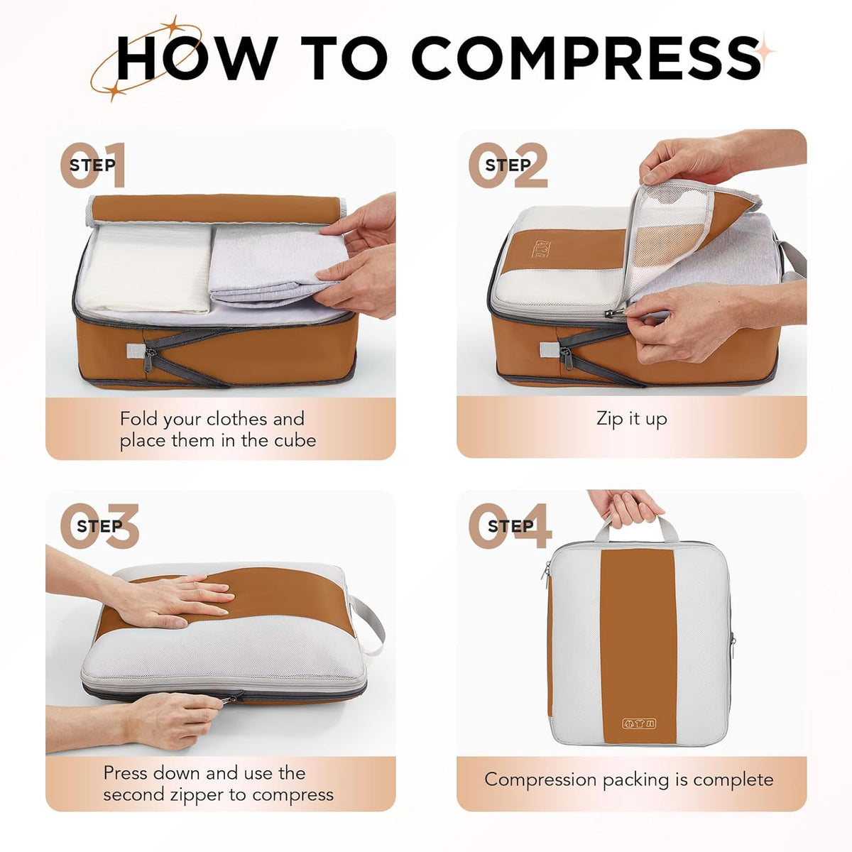 10 Set Compression Packing Cubes for Travel Essentials,Compressible Expandable Space Saver Bags for Organizing Clothes,Luggage Suitcase Garment Bags with Over 1000 pcs Mesh Holes(Black)