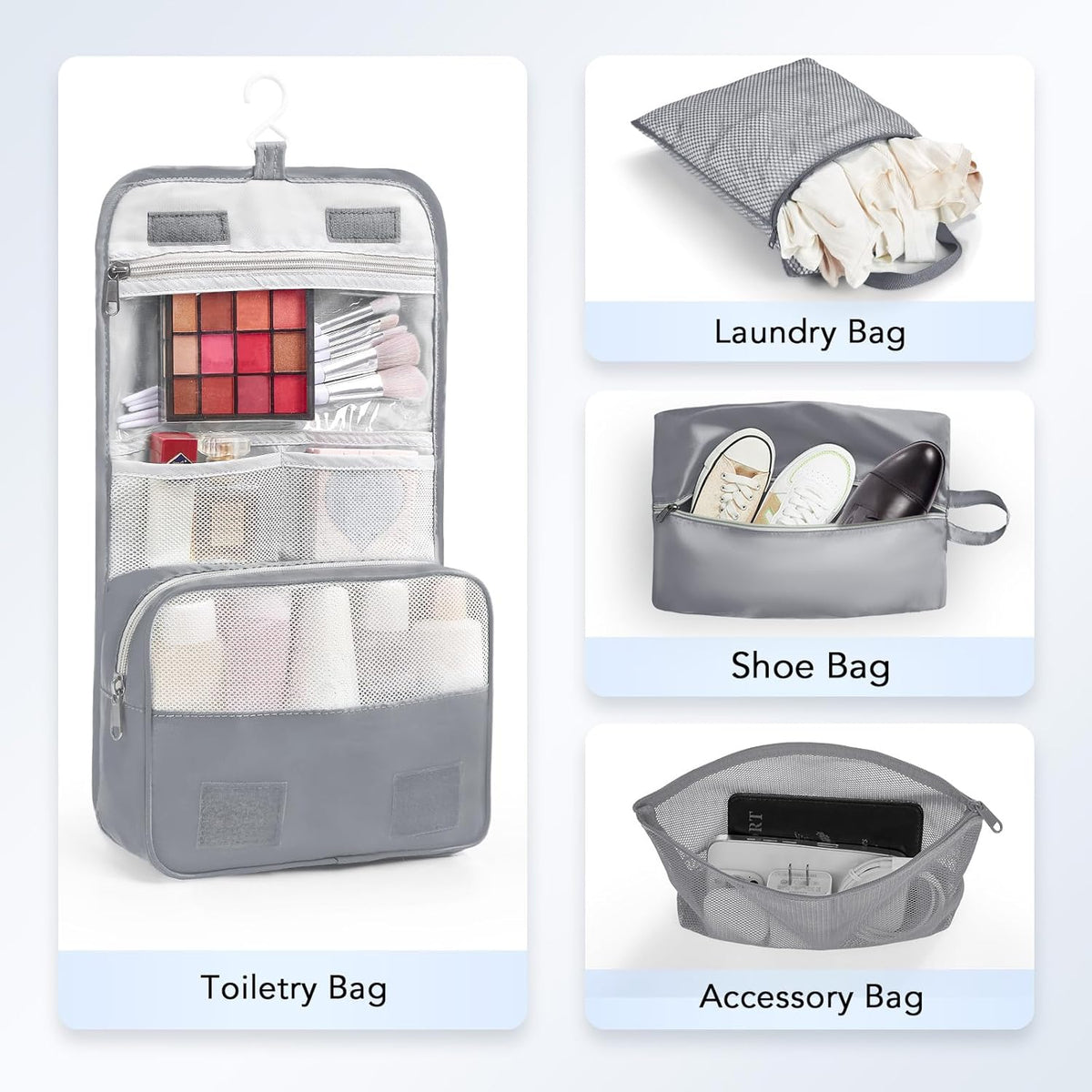 10 Set Compression Packing Cubes for Travel Essentials,Compressible Expandable Space Saver Bags for Organizing Clothes,Luggage Suitcase Garment Bags with Over 1000 pcs Mesh Holes(Black)