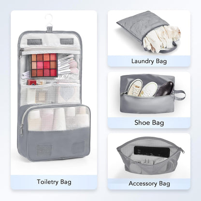 10 Set Compression Packing Cubes for Travel Essentials,Compressible Expandable Space Saver Bags for Organizing Clothes,Luggage Suitcase Garment Bags with Over 1000 pcs Mesh Holes(Black)
