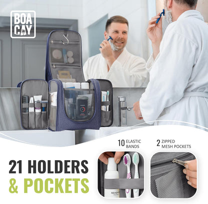 Extra Large Hanging Travel Toiletry Bag for Women and Men, Makeup Bag