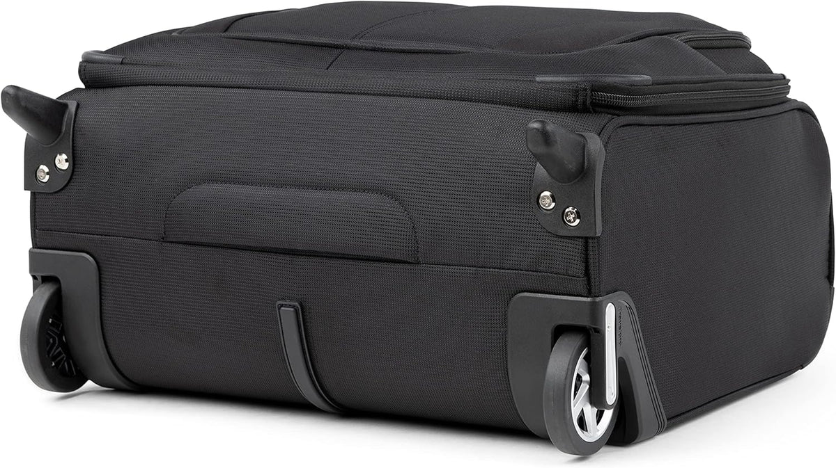 Maxlite 5 Softside Lightweight Rolling Underseat Tote Upright 2 Wheel Bag, Men and Women, 14-Inch — Black