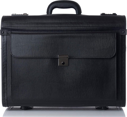 Rolling 17" Laptop Briefcase on Wheels Attache Lawyers Case Legal Size