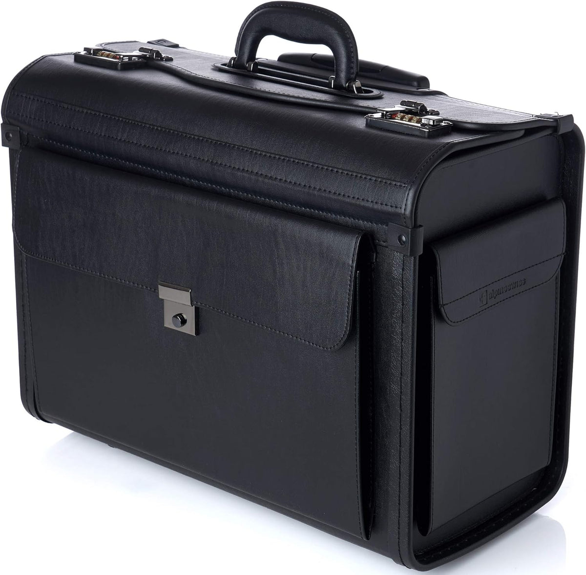 Rolling 17" Laptop Briefcase on Wheels Attache Lawyers Case Legal Size