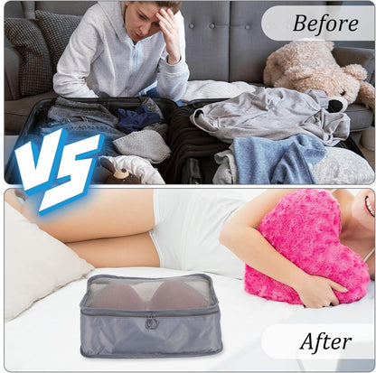 12 Pcs Packing Cubes Luggage Organizers Small Mesh Clothing Underwear Bag Foldable Laundry Bags for Travel Hiking Camping Backpacking