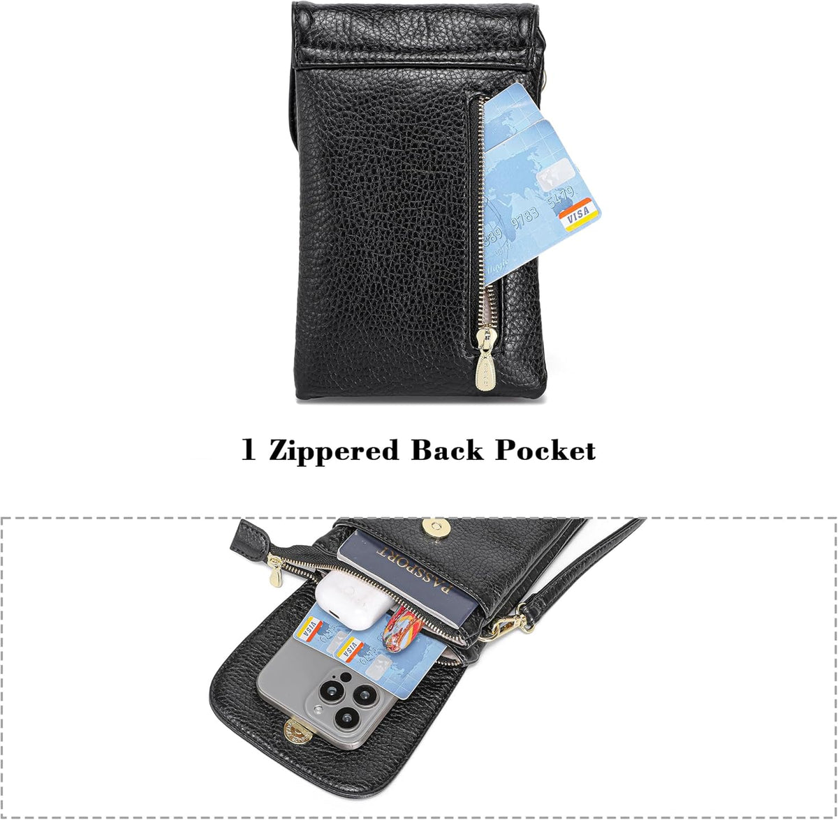 Small Crossbody Bags for Women Vegan Leather Cross Body Phone Purse | Lightweight Cell Phone Wallet, Women's Shoulder Handbags, Mini Cross Body Bag for Woman Travel Shopping Everyday Daily Use