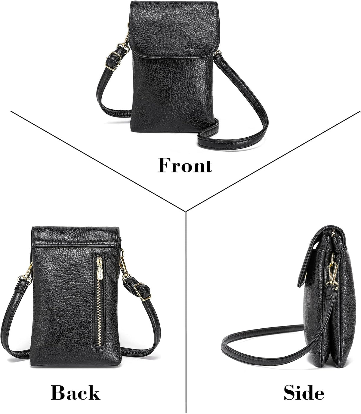 Small Crossbody Bags for Women Vegan Leather Cross Body Phone Purse | Lightweight Cell Phone Wallet, Women's Shoulder Handbags, Mini Cross Body Bag for Woman Travel Shopping Everyday Daily Use