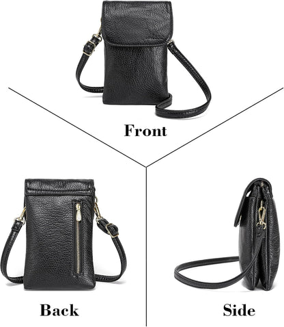 Small Crossbody Bags for Women Vegan Leather Cross Body Phone Purse | Lightweight Cell Phone Wallet, Women's Shoulder Handbags, Mini Cross Body Bag for Woman Travel Shopping Everyday Daily Use
