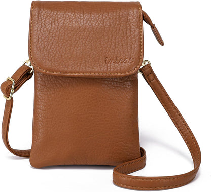 Small Crossbody Bags for Women Vegan Leather Cross Body Phone Purse | Lightweight Cell Phone Wallet, Women's Shoulder Handbags, Mini Cross Body Bag for Woman Travel Shopping Everyday Daily Use