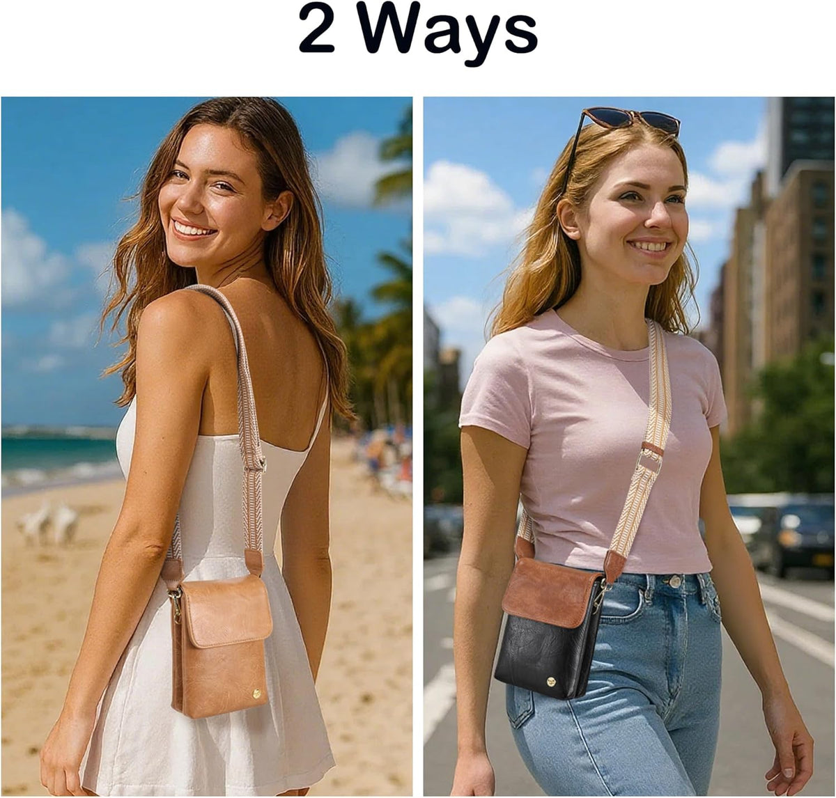 Small Crossbody Bags for Women Vegan Leather Cross Body Phone Purse | Lightweight Cell Phone Wallet, Women's Shoulder Handbags, Mini Cross Body Bag for Woman Travel Shopping Everyday Daily Use
