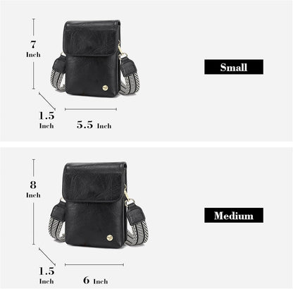 Small Crossbody Bags for Women Vegan Leather Cross Body Phone Purse | Lightweight Cell Phone Wallet, Women's Shoulder Handbags, Mini Cross Body Bag for Woman Travel Shopping Everyday Daily Use
