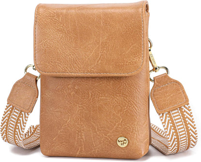 Small Crossbody Bags for Women Vegan Leather Cross Body Phone Purse | Lightweight Cell Phone Wallet, Women's Shoulder Handbags, Mini Cross Body Bag for Woman Travel Shopping Everyday Daily Use