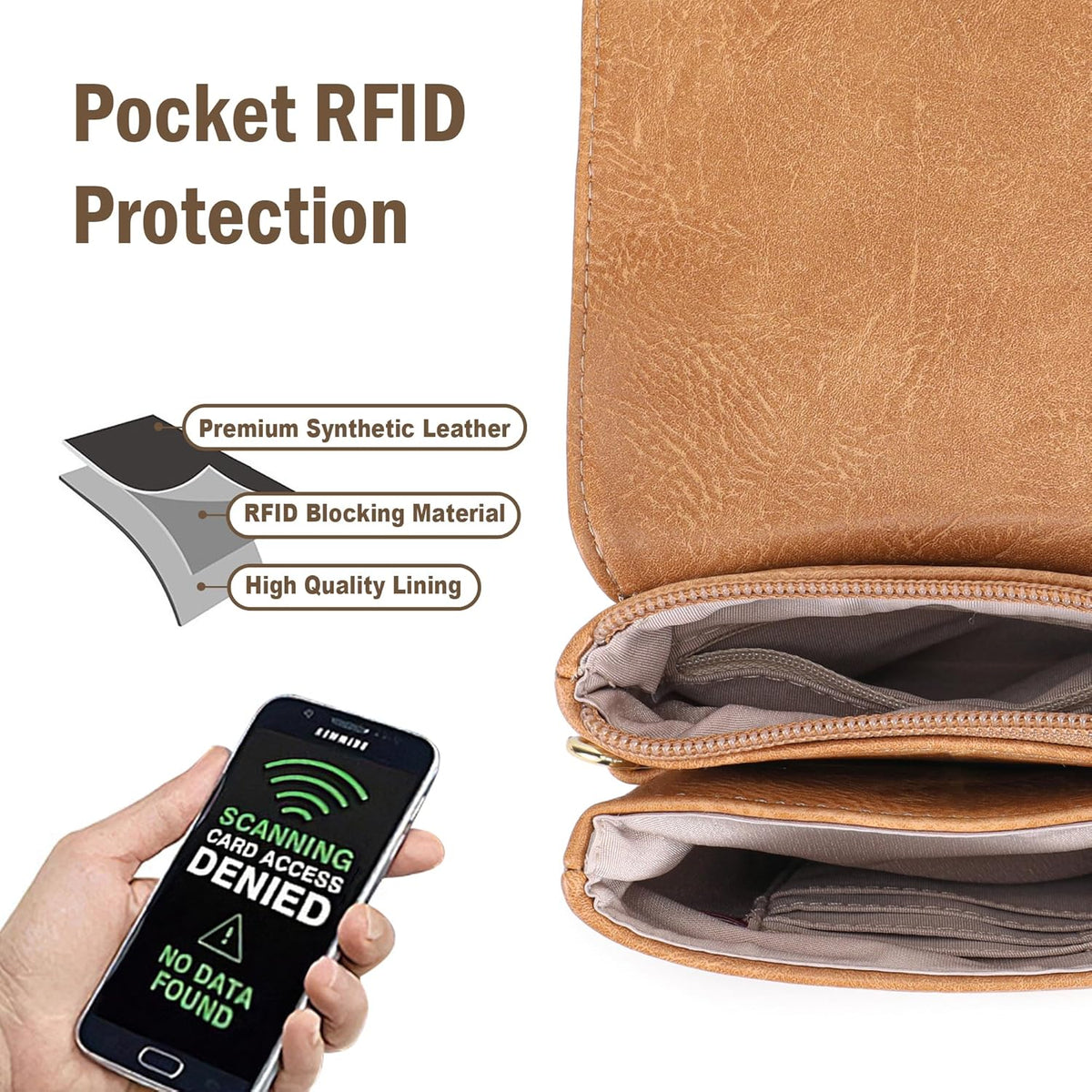Small Crossbody Bags for Women Vegan Leather Cross Body Phone Purse | Lightweight Cell Phone Wallet, Women's Shoulder Handbags, Mini Cross Body Bag for Woman Travel Shopping Everyday Daily Use